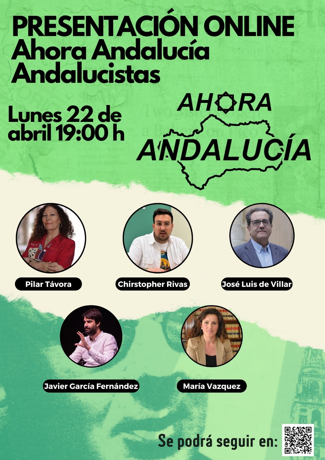 Presentación Online Ahora Andalucía Andalucistas