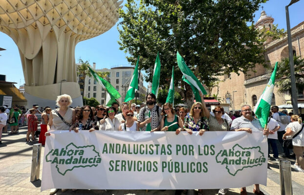 La coalición andalucista “Ahora Andalucía” se une a las manifestaciones en defensa de los servicios públicos